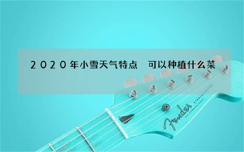2020年小雪天气特点 可以种植什么菜